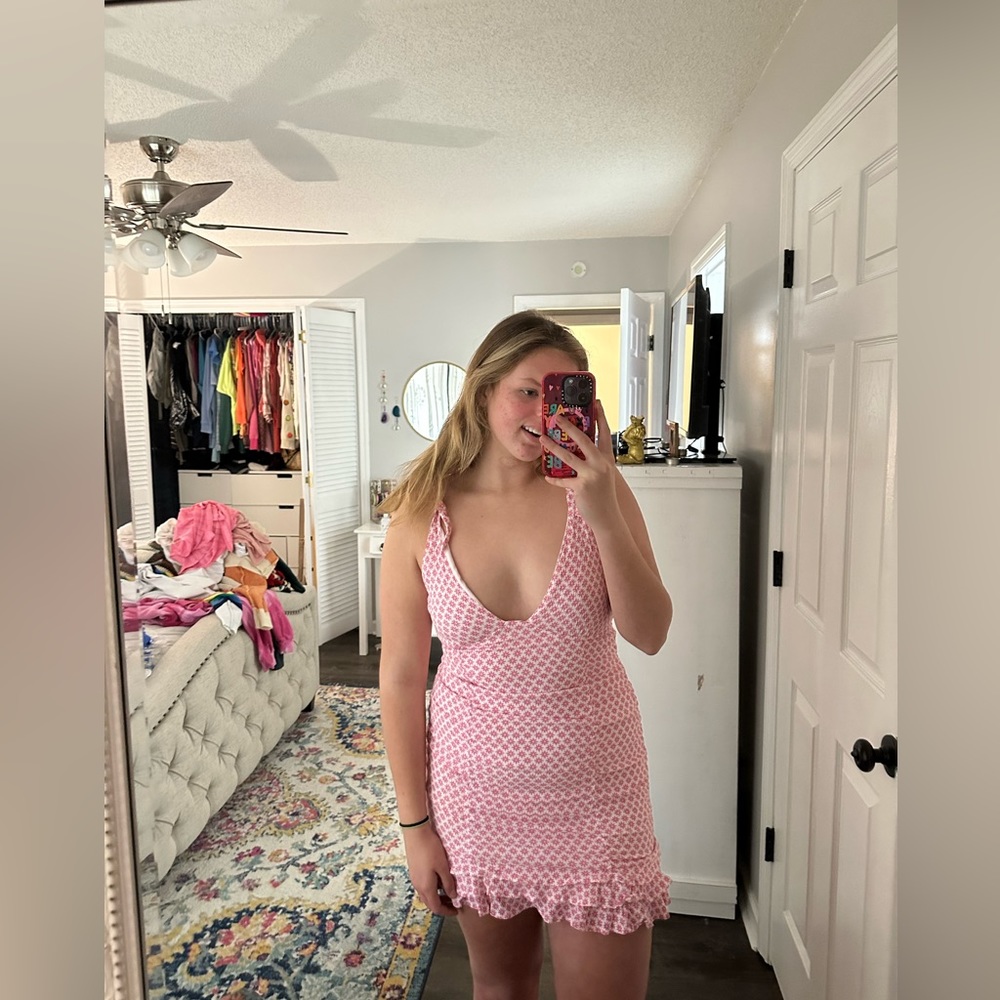 Pink Isabelle’s cabinet dress